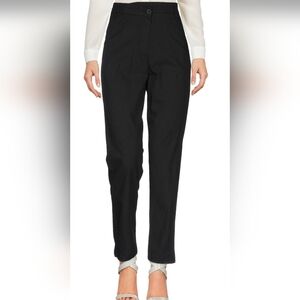Manila Grace Women's Black Pants Cotton Casual Made in Italy Size 40 (S)